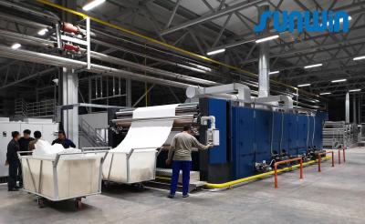China 3 Pass 6 Chamber Fabric Textile Dryer Machine 5-100m/min for sale