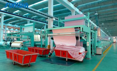 China 4 Chamber Textile Stenter Machine With Roll Batching Device Home Textile Fabric for sale