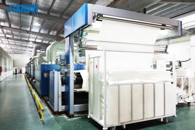 China Após o calor de tingidura da máquina de Stenter de matéria têxtil da tela que ajusta o processo do Stentering na matéria têxtil à venda