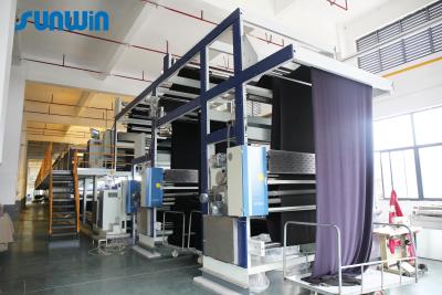 China Multi Pass Fabric Finishing  Hot Air Stenter Machine 2400mm For Bed Sheet Fabrics for sale
