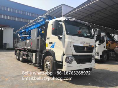 China Sinotruk HOWO And Shanmac 30m 38m 48m 52m 56m 58m 63m 70m Mobile Concrete Pumps Truck Truck Mounted Concrete Pump for sale