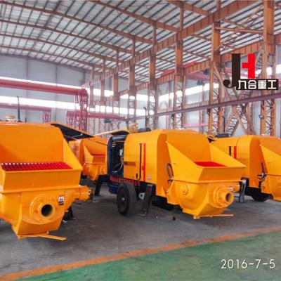China Trailer Mounted Concrete Pump Output 30-100m3/H With Diesel And Electric for sale