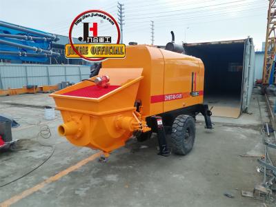China Dieselpompen Vervaardiger Mobiele 40m3/H Hydraulisch systeem Betonpompmachine Bomba De Hormigon Pomp A Betons Te koop
