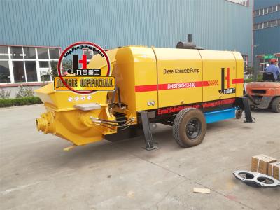 중국 디젤 콘크리트 시멘트 펌프 기계 예비 부품 정지 트레일러 콘크리트 펌프 기계 판매용