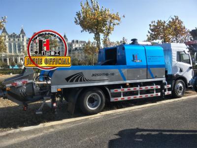 Cina China JIUHE trailer Concrete line Pumps HBC100 Without Truck mobile line Concrete Pump in vendita