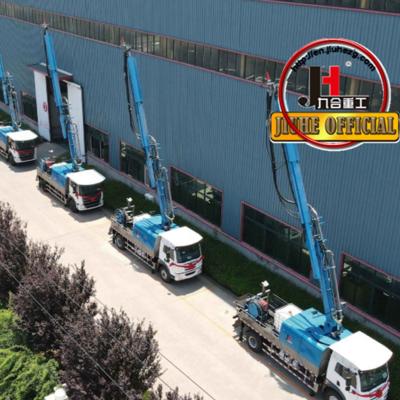 中国 JIUHE コンクリート ディストリビューター トラック搭載 濡れコンクリート シャットコンクリート ポンプ トラック セメント スパリー マシン 販売のため