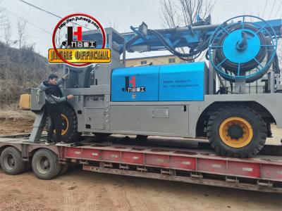 China JIUHE Precio de fábrica Camión montado Maquina de hormigón de punta Directo de la línea de conducción de la bomba de hormigón Camión montado máquina de hormigón de punta húmeda en venta