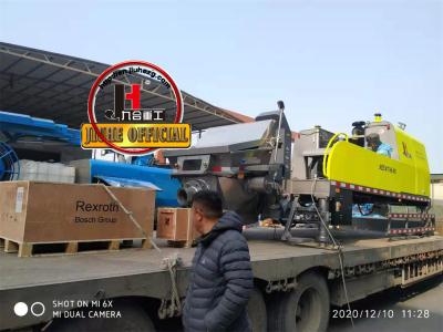 China JIUHE Concrete Truck With Pump Concrete Line Pump Upper Truck Mounted Concrete Line Pump Concrete Truck for sale