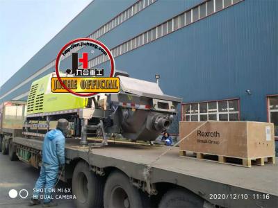 Китай Китайская фабрика бетонных насосов JIUHE Бетонные насосы HBC100 без грузовиков Бетонный насос для продажи продается