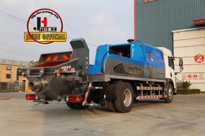 China JIUHE Truck Mounted Concrete Pump Manufacturer HBC100 Truck Mounted Concrete Line Pump for sale