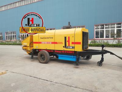 China JIUHE GROUP 80m3/H Electromotor Or Diesel Concrete Pump Trailer Concrete Mixer With Pump Machine à venda