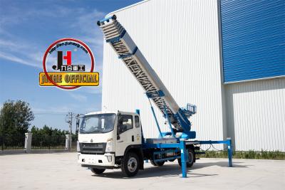 China JIUHE Brand 32m 36m 45m 65m Lift Ladder Truck 4000L Water Tank Aerial Platform Aerial Ladder Fire Truck Te koop