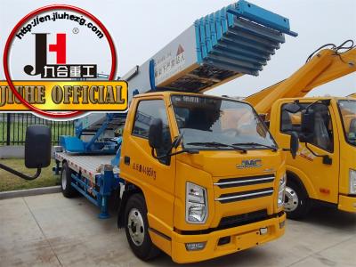 Chine JIUHE Marque JMC 4x2 32M 36M Escalier véhicule de déménagement Meubles ascenseur camion machine de levage de sable camion échelle aérienne à vendre