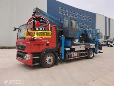 China JIUHE SINOTRUK HOWO Hydraulic Lift Platform Truck 45m Truck Mounted Aerial Working Platform With Bucket for sale