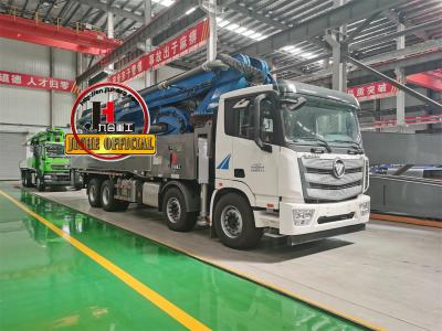 Chine JIUHE 58m Camion monté pompe à béton HB58K équipement de pompe à béton Camion à béton Camion à ciment à vendre
