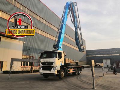 China JIUHE 48X-6RZ 48M Hydraulic Truck Mounted Concrete Pump Equipment Machine With Concrete Pipe for sale