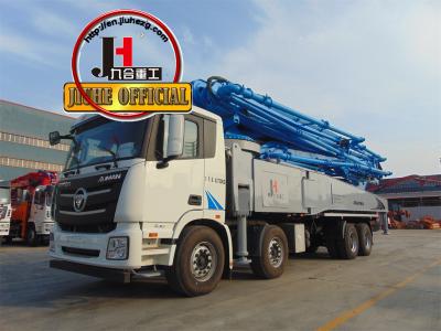 China Betonpumpenwagen China JIUHE 56M Betonpumpenwagen Zement Boom Truck Betonpumpeinrichtungen zu verkaufen