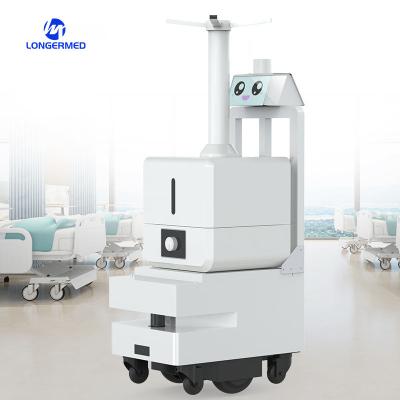 China Portable Spray Sterilizing Robot Fogging Machine Smart Remote and Auto Charging for Factory Warehouse for sale