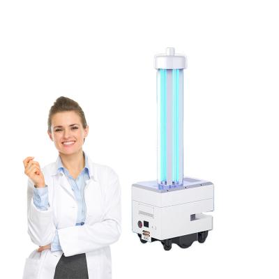China Best price uv robot sterilizer hospital and school needs disinfection equipment robotic ultraviolet sterilizing machine for sale