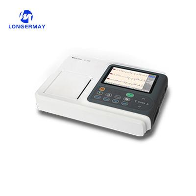 China Monophasic Medical Supplies Manufacturers Veterinary Human Ecg Machines 3/6/12 Channels for sale