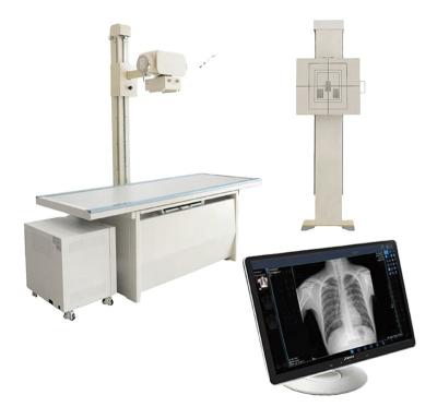 中国 Digital Radiology X Ray Machine 50KW With Flat Panel Detector 販売のため