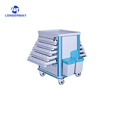China medical ABS hospital medicine trolley for sale