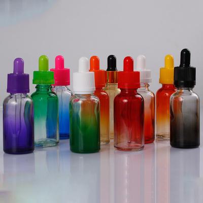 China 5ml,10ml,15ml,20ml,30ml,50ml,100ml clear essential oil bottle dropper glass bottle，multicolor for sale