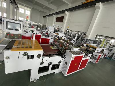 中国 機械80pcs/Minの紙袋のハンドル機械を作るポリエチレンのループ ハンドル袋 販売のため