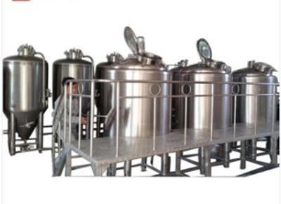 China Semi Automatic Nano Brewery Equipment SUS 316L 2 BBL Brewing System for sale
