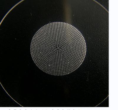 China High Temperature Resistance Fused Silica Plate Round Shape Laser Drilling for sale
