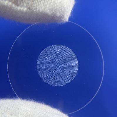 Κίνα Υψηλή ακριβής Cnc πιάτων γυαλιού χαλαζία διάτρυση λέιζερ διαφανής με τις μικρές τρύπες προς πώληση