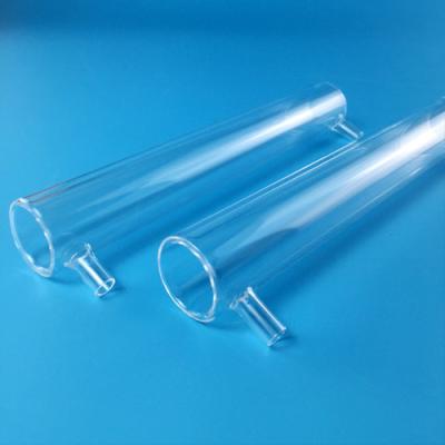 China 60mm Diameter Double Layer Quartz Glass Tube Fused for sale