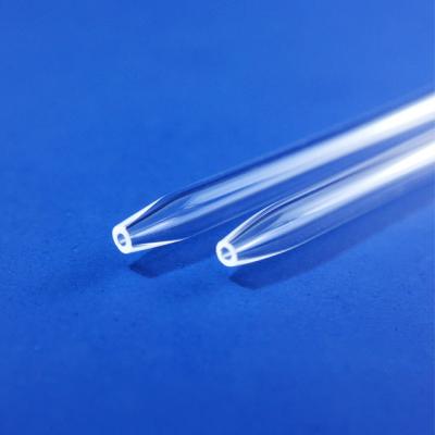 China One End Tapered Open Quartz Glass Tube 10mm Length for sale