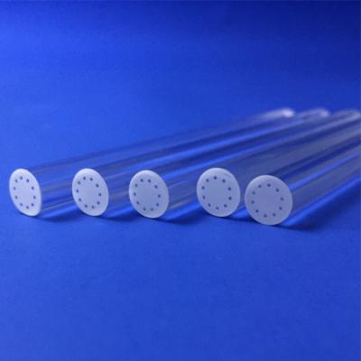 China 10 Bores 2.2g/Cm3 Quartz Glass Tubes High Precision Capillary for sale