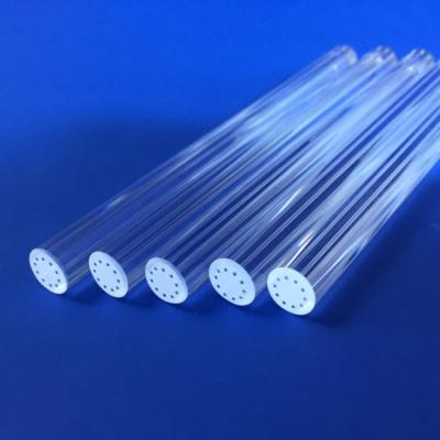 China Multi Hole Quartz Glass Tubes For Electronic Cigarette Suction Rod for sale