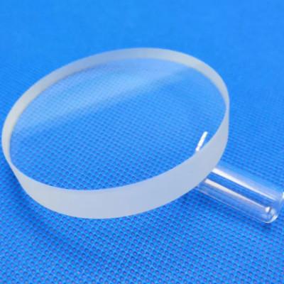 China Transparent And Clear Heat-Resistant Quartz Plate In Round Shape For Glass Product for sale