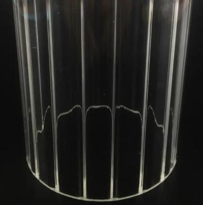 China Borosilicate Internal Striated Glass Tube for Customized for sale