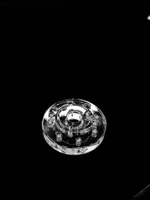 Bouteille de quartz fondu traité au feu résistant à la corrosion de haute précision pour laboratoire