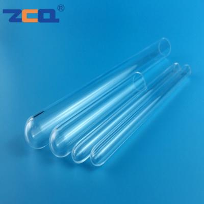 China Círculo selado do tubo de ensaio um de quartzo do comprimento 10mm-1500mm extremidade pura à venda