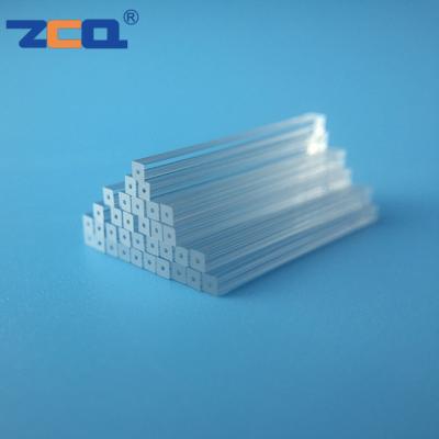 China 2.2g/Cm3 Quartz Capillary Tube Polished Surface Clear Quartz Pipe for sale