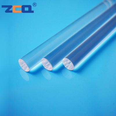 China Vidro circular transparente Rod de quartzo à venda