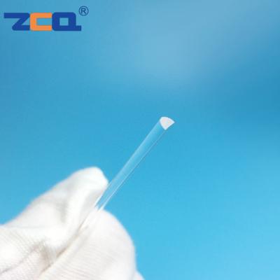 China Half Round Quartz Glass Rod End Face Grinding For Semiconductor Chemical Healing for sale