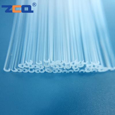 China Grooved Quartz Glass Rod OD 1.38mm OD 1.8mm Cutting Moulding Processing for sale