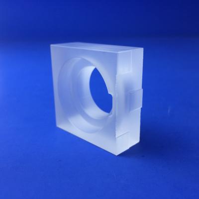 Китай Замороженная поверхностная стеклянная пластинка кварца с шагнутым допуском скважины 0,02 Mm продается