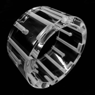 China Customization Size Machining Quartz Glass Transparent Fused Quartz Ring With Hole for sale