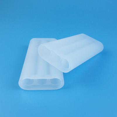 China Length 105mm Laser Spare Parts Frosted Triple Bore Opaque Quartz Tube for sale