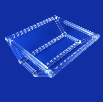 China high temperature resistant Quartz Wafer Carrier Quartz Wafer Boat For Wafer Diffusion for sale