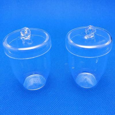 China Lab Apparatus Quartz Glass Crucible Cup Shaped Fused Quartz Crucible for sale