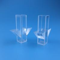 China Clear Square Optical Quartz Glass Cuvette With Optical Critical Section for sale
