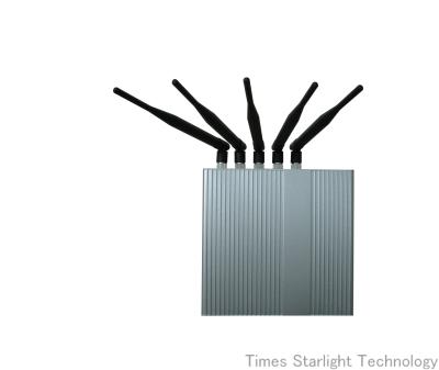 China Wireless WiFi Short Range Cell Phone Jammer With 5 Band Omni Directional Antenna for sale